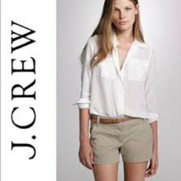 J. Crew Weathered Broken In CHINO Classic Twill Cotton Tan Khaki Size 2 - Picture 1 of 9